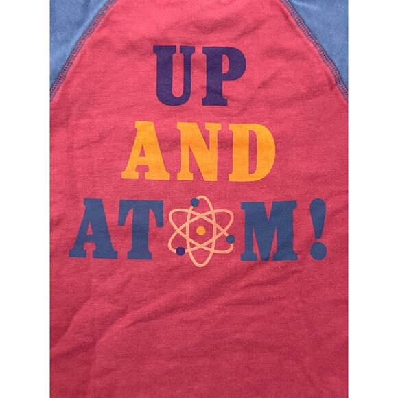 Peek Kids Long Sleeve Raglan Tee "Up And Atom!" & "Positively Charged" Sz 6-7 - Picture 5 of 5